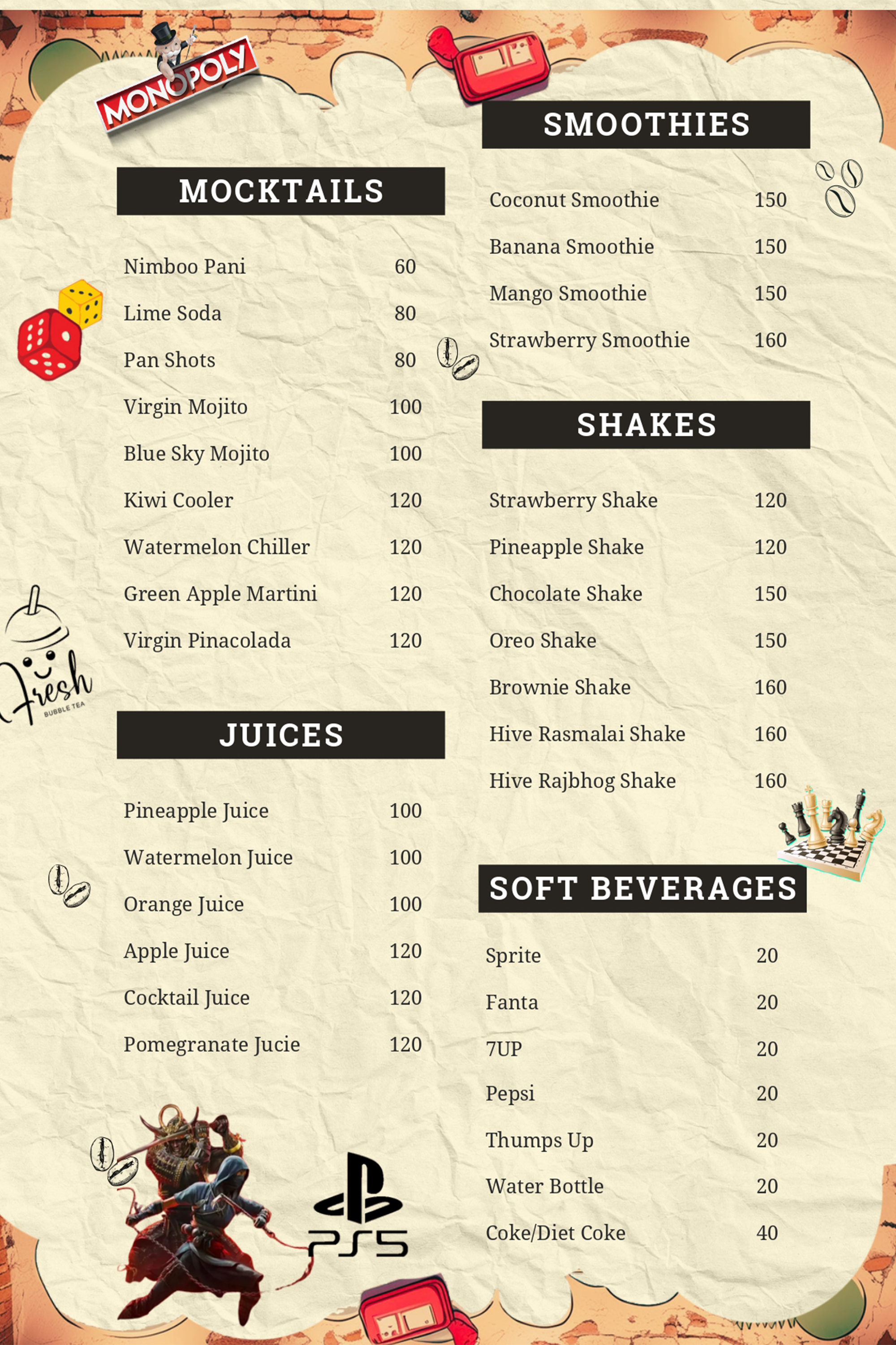 Menu Page 3