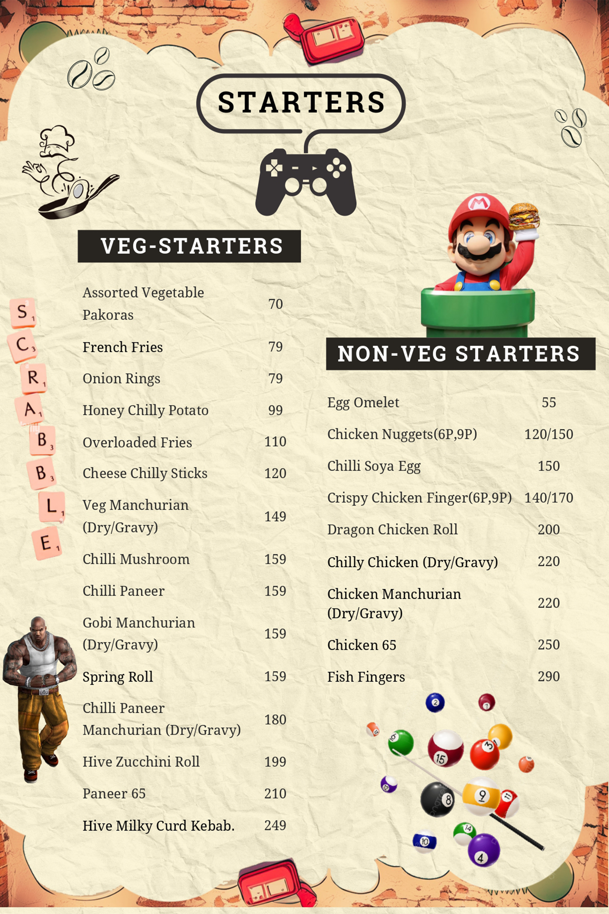 Menu Page 5