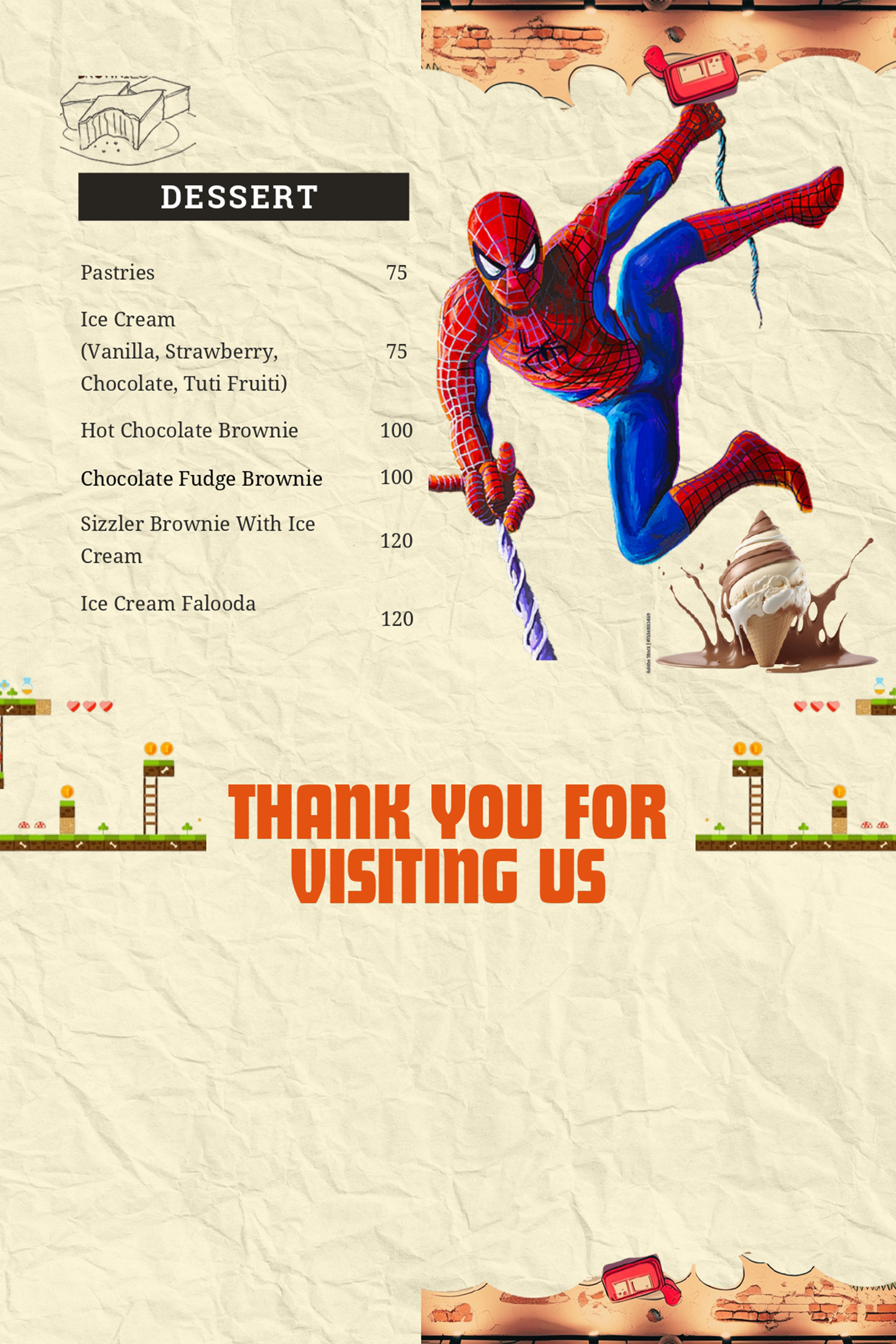 Menu Page 9